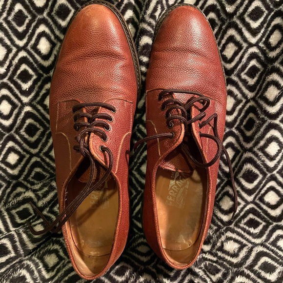 Salvatore Ferragamo Pebbled Leather Dress Shoes main image 4